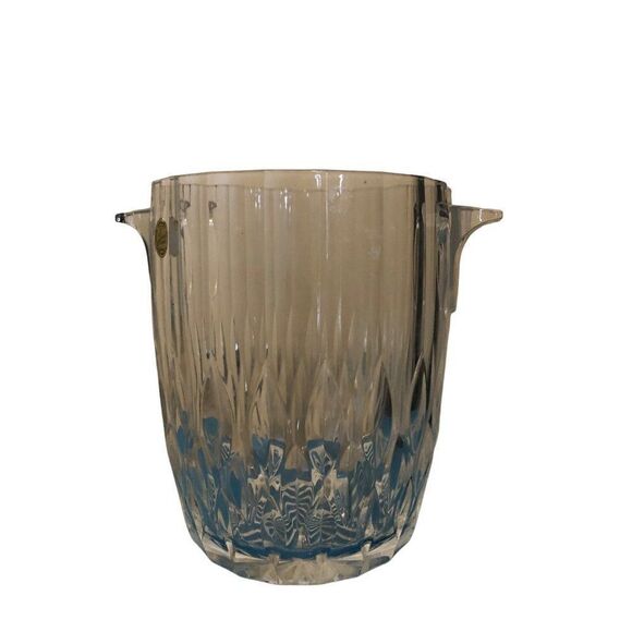 Vinatge Cristal d'Arques France Glass Ice Buckets Handcut - Picture 1 of 7